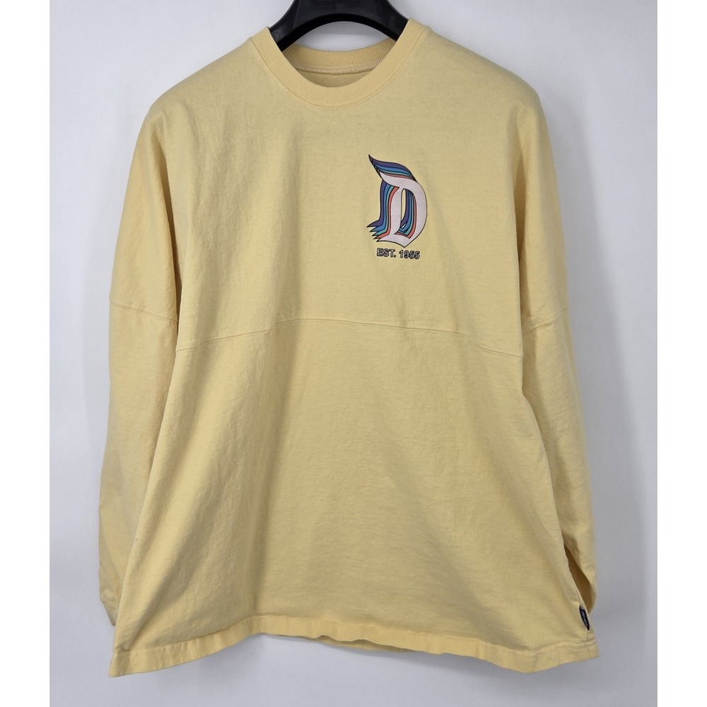 Disneyland Spirit‎ Jersey Yellow EST 1955 Long Sleeve T Shirt Adult XXL Retro